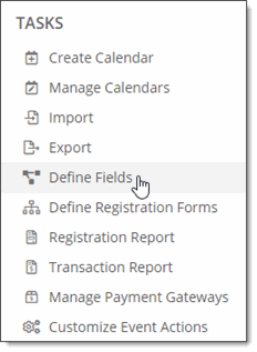 Define Custom Fields