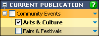 Current calendar showing sub-calendars